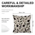 thumbnail image 2 of Black notes Linen toss pillowcase decoration pillowcase gifting preferred 24x24 inch cushion cover 4 sets sofa pillowcase sofa bedroom living room car, 2 of 8