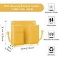 thumbnail image 2 of 3 Pcs Wall Mount Phone Holder, Phone Stand for Bed, Wall Mounted Shower Phone Holder Remote Control Holder with Hooks, Self-Adhesive Universal Media Organizer Storage Box, 2 of 7