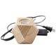 thumbnail image 4 of Lámpara de mesa de diamante Tornillo Portalámparas de madera Enchufe plano de madera maciza Enchufe redondo Enchufe de tres clavijas Lámpara de mesa de madera, 4 of 4
