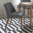thumbnail image 3 of Pemberly Row Chaise en Bois Gris de Style Mi-Siècle (Ensemble de 2), 3 of 9