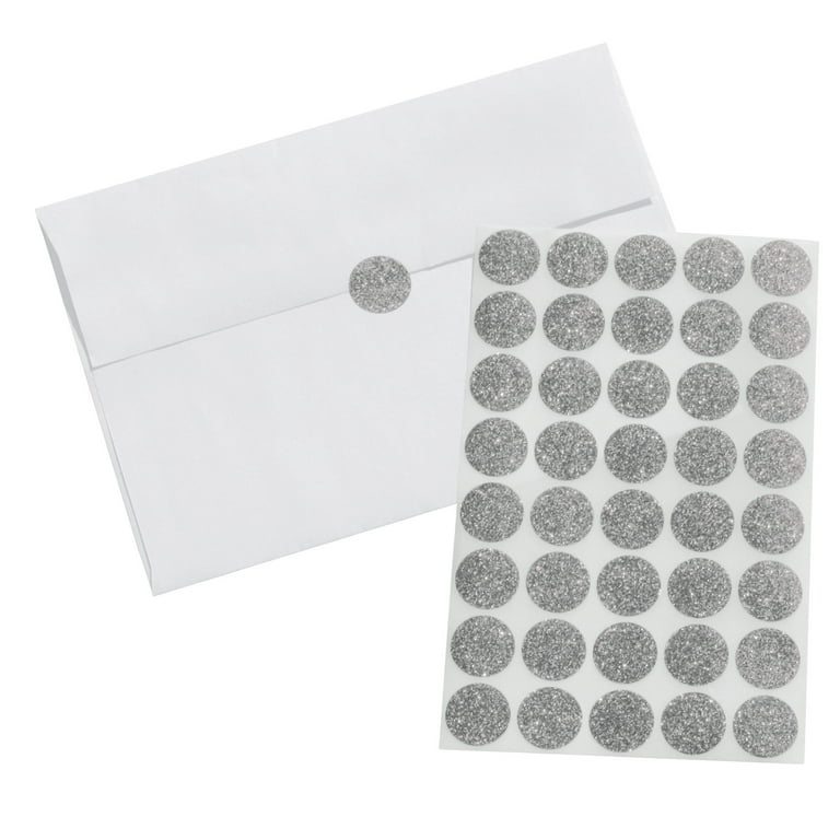 Round Glitter Envelope Seals Any Color Gold Glitter Stickers Round