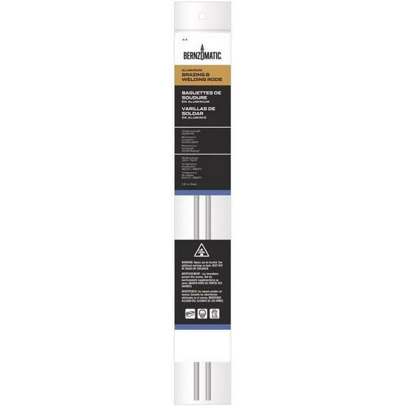 Bernzomatic Aluminum Solder Rod - Bernzomatic AL3 Aluminum - 2 Pack, 1/5 In