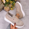 thumbnail image 6 of Barefoot Shoes Womens Lightweight Slip On Walking Shoes Breathable Zero Drop Sneakers for Outdoor Casual Tennis Fashion Khaki 41, 6 of 8