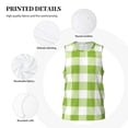 thumbnail image 3 of Sikiie White Green Plaid Basketball Jersey Reversible Men's Mesh Athletic Sports Shirts Training Practice S-4XL3X-Large, 3 of 6