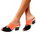 thumbnail image 5 of AXXD Sandals for Women 7 Sandals Mid Heel Sandals Outdoor Outdoor Summer Open Toe Elegant Sandals, 5 of 7