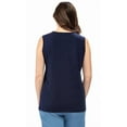 thumbnail image 4 of Turtle Bay New York Women's Classic Relaxed Fit Cotton blend Sleeveless Tank Top, 4 of 4