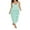 Green, variant on Women Strappy Tiered Ruffle Floral Boho Sun Dress Sleeveless Backless Bodycon Long Dress Frill Layered Ruffle Maxi Dress