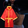 thumbnail image 4 of Naierhg Boxing Robe Silky Comfortable Loose Fit Long Sleeve Hooded Show Nylon Muay Thai Boxing Robe Boxing Performance, 4 of 8