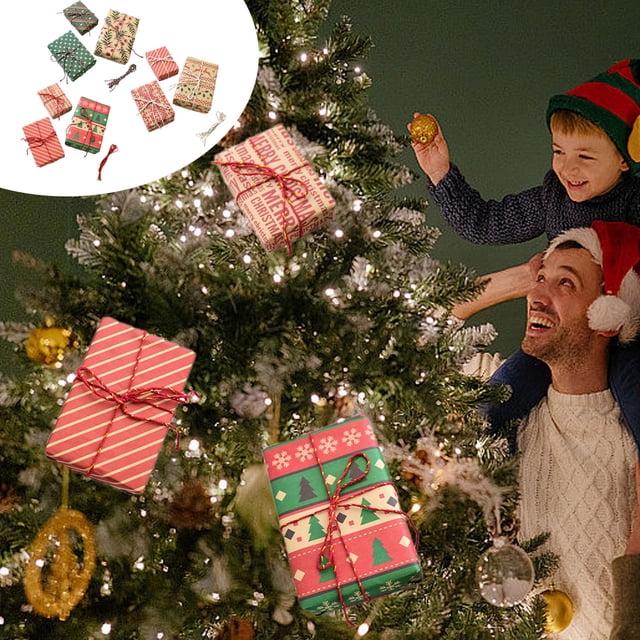 Ofertas Exclusivas, Cajas de regalo de Navidad Decoración Cajas de regalo Escena Arreglo Árbol de Navidad Bolsas de regalo Colgantes Akmoler