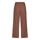 thumbnail image 5 of Pantalones de cintura alta y pierna ancha con cordón para mujer - Pantalones rectos elásticos de poliéster con bolsillos, 5 of 5