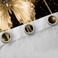 thumbnail image 4 of Homewish Romantic Butterfly Animal Black Out Curtains, Gold Sequin Print Curtains Pack of 2 (42x63 Each), Couple Anniversary Bedroom Curtains, Curtains and Drapes Decor, 4 of 6