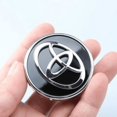 thumbnail image 2 of 4 Pcs Enjoliveurs de Moyeu de Roue Toyota 62mm pour Logo Noir, 2 of 4