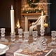 thumbnail image 4 of Candelabros Retro de Vidrio Transparente, Ideales para Velas de Pilar, Bodas y Fiestas. B, 4 of 5