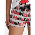 thumbnail image 4 of Disney Women's Mickey and Minnie Print Boxer Sleep Shorts, Sizes S-XXL, 4 of 5