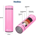 thumbnail image 3 of Termo Bluelander de Acero Inoxidable 500 ml Rosa, 3 of 5