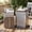 Galvanized, variant on Farmhouse Square End Table Set of 2, Galvanized Accent Side Table with Wood Lid for Living Room Outdoor