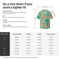 thumbnail image 7 of Xecao offers the Colorful Palm Leaves for Men's Casual Short-sleeved Shirt, a button-up collared shirt with a pocket, perfect for beach vacations and yacht travel in the 3X-Large size., 7 of 7