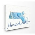 thumbnail image 2 of Stupell Industries Massachusetts Agate Blue US State Design Canvas Wall Art by Ziwei Li, 2 of 5