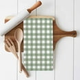 thumbnail image 2 of Dish Towels, Rustic Checkered Plaid Absorbent Kitchen Towels 1 PC, Sage Green Microfiber Hand Towels Dish Cloths Tea Towels for Home&nbsp; Bathroom,18X28-Inch,, 2 of 6