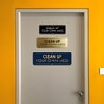 thumbnail image 4 of Signs ByLITA Standard Clean Up Your Own Mess Door or Wall Sign Easy Installation | Shared Accommodation | Sign for Home, Business, AirBNB and Office Spaces Sign (Red) - Medium, 4 of 9