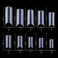 thumbnail image 4 of Sunbem XXL Long Nail Tips 500PCS Clear Straight Half Cover Extra Strong Durable Salon Quality Manicure, 4 of 5