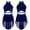Navy Blue, variant on Aiihoo Girls Lyrical Dance Dress Sleeveless Backless Leotard Dress Sparkle Modern Dancing Dress Fluorescent Orange 16