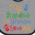 thumbnail image 4 of Inktastic My Grandma and Grandpa Love Me Boys or Girls Baby Bib, 4 of 4
