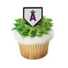 Anaheim Angels Baseball Team Logo Cupcake Rings - 24 pc