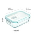 thumbnail image 6 of Shoreew Glass Lunchbox Bento Box Divided Meal Prep Containers with Lids Stackable Reusable Food Storage Containers, 6 of 7