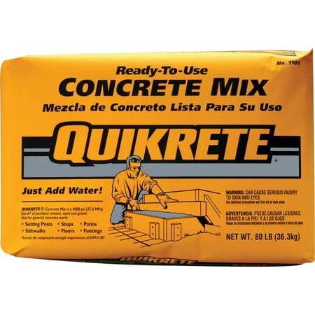 UPC 039645110140 product image for The Quikrete Companies 1101-40 Original Blend Ready-To-Use Concrete Mix, 40 lb,  | upcitemdb.com