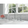 thumbnail image 3 of Delta Cassidy Two Handle Kitchen Faucet with Spray, Polished Nickel, 3 of 7