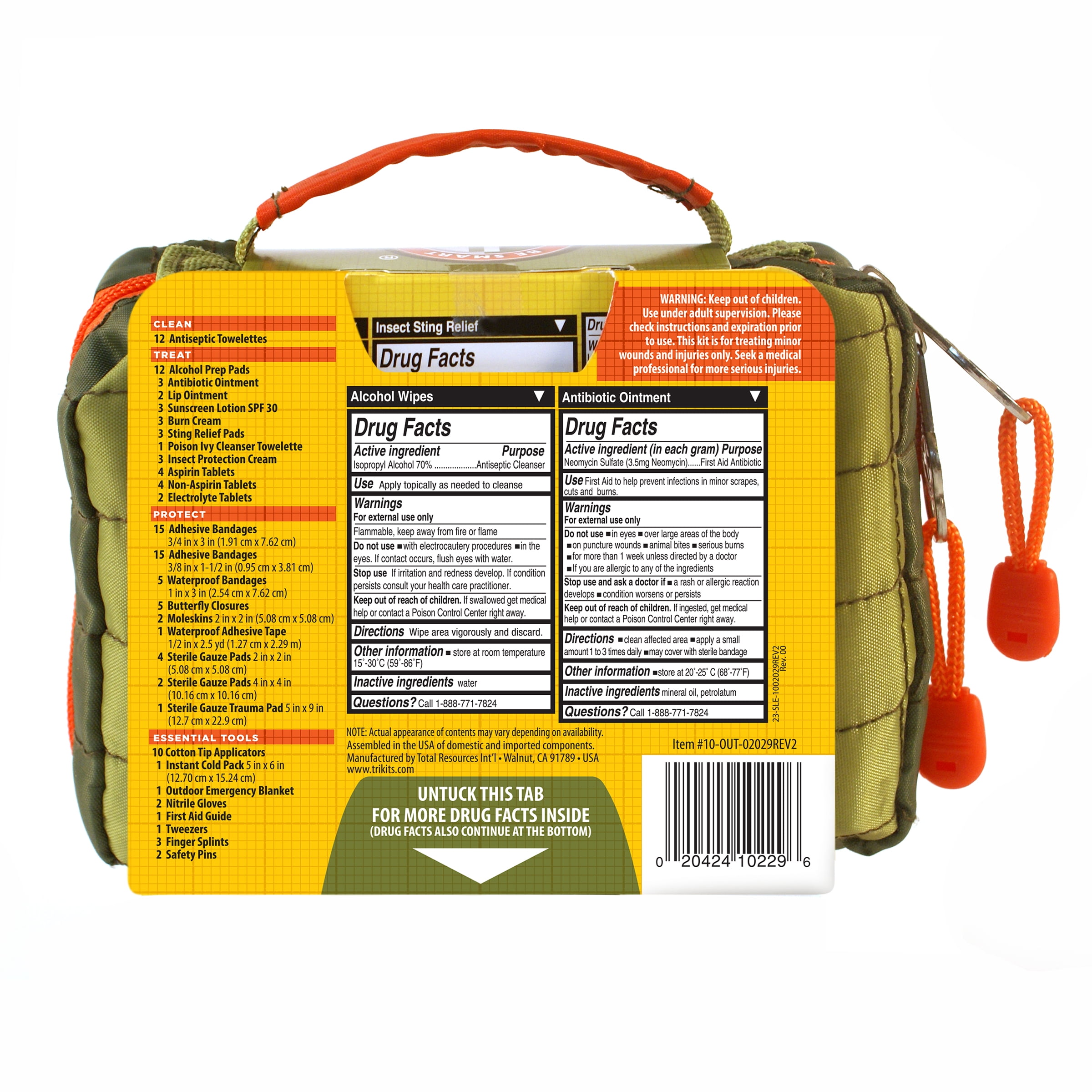 Total Resources International First Aid Kit 123 Pieces