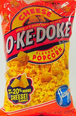 Jays O Ke Doke Cheese Flavored Popcorn 8 Oz Walmart Com