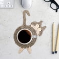 thumbnail image 5 of Cat Butt Coasters, Cute Animals Shape Mat Handmade Crochet Cup Coaster, Kitchen Home Office Bar Table Funny Decor, Perfect Decoration for Cat Lovers, 5 of 6