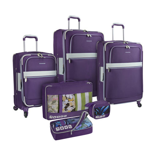 US Traveler Alamosa 6Piece Luggage Set Purple