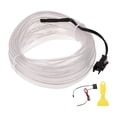 thumbnail image 1 of Cuerda de luz LED EL de 4m Unique Bargains, tira de luz de neón flexible para iluminación interior de automóviles, controlador de cableado (12v) blanca, 1 of 1