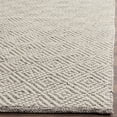 thumbnail image 3 of SAFAVIEH Natura Eanna Geometric Wool Runner Rug, Ivory/Light Grey, 2'3" x 10', 3 of 7
