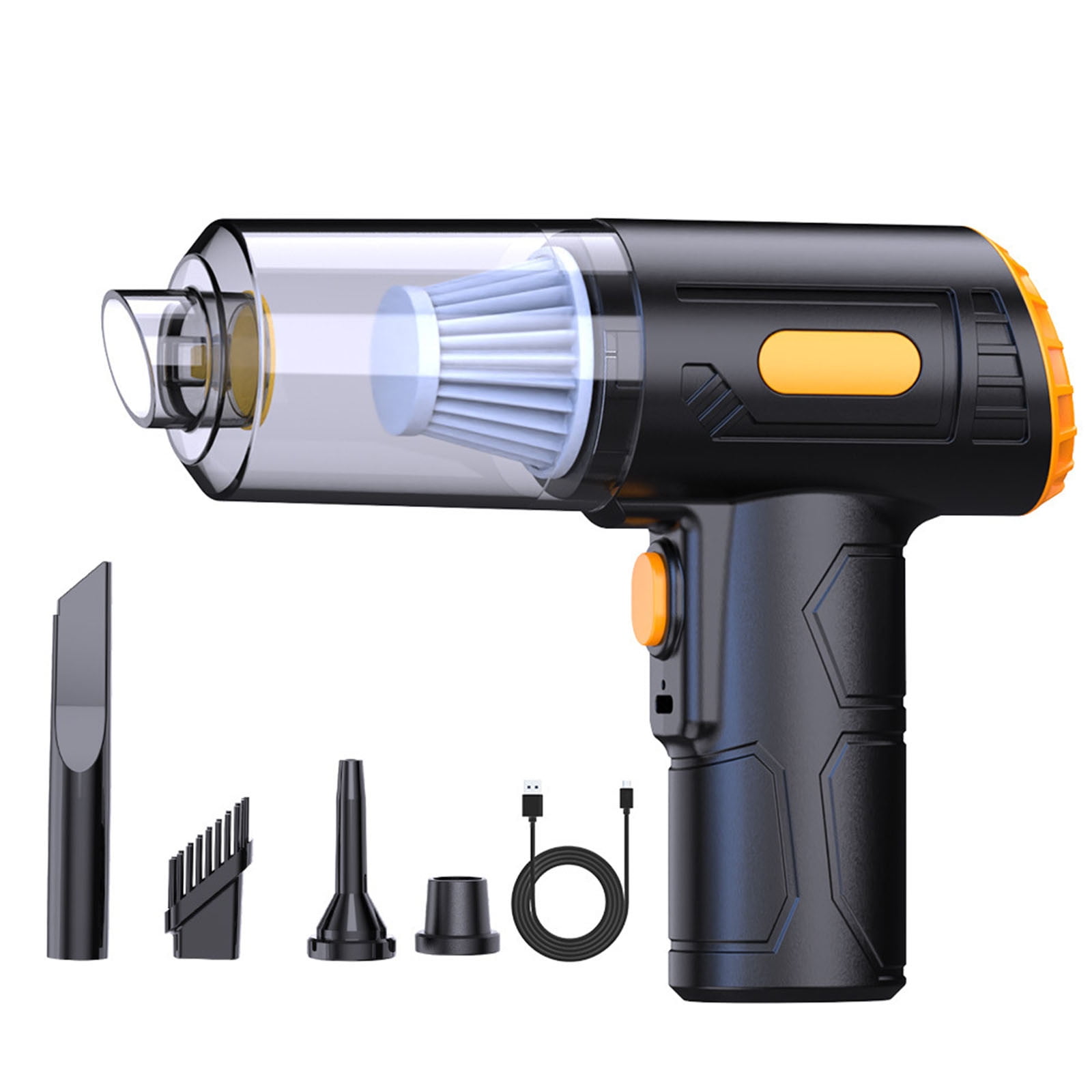 Uiz Merueh Portable Car Vacuum High Power Hand Held Vacuum Powerful Suction Hand Vac Perfect for Pet Hair, Cars, Home, Stairs
