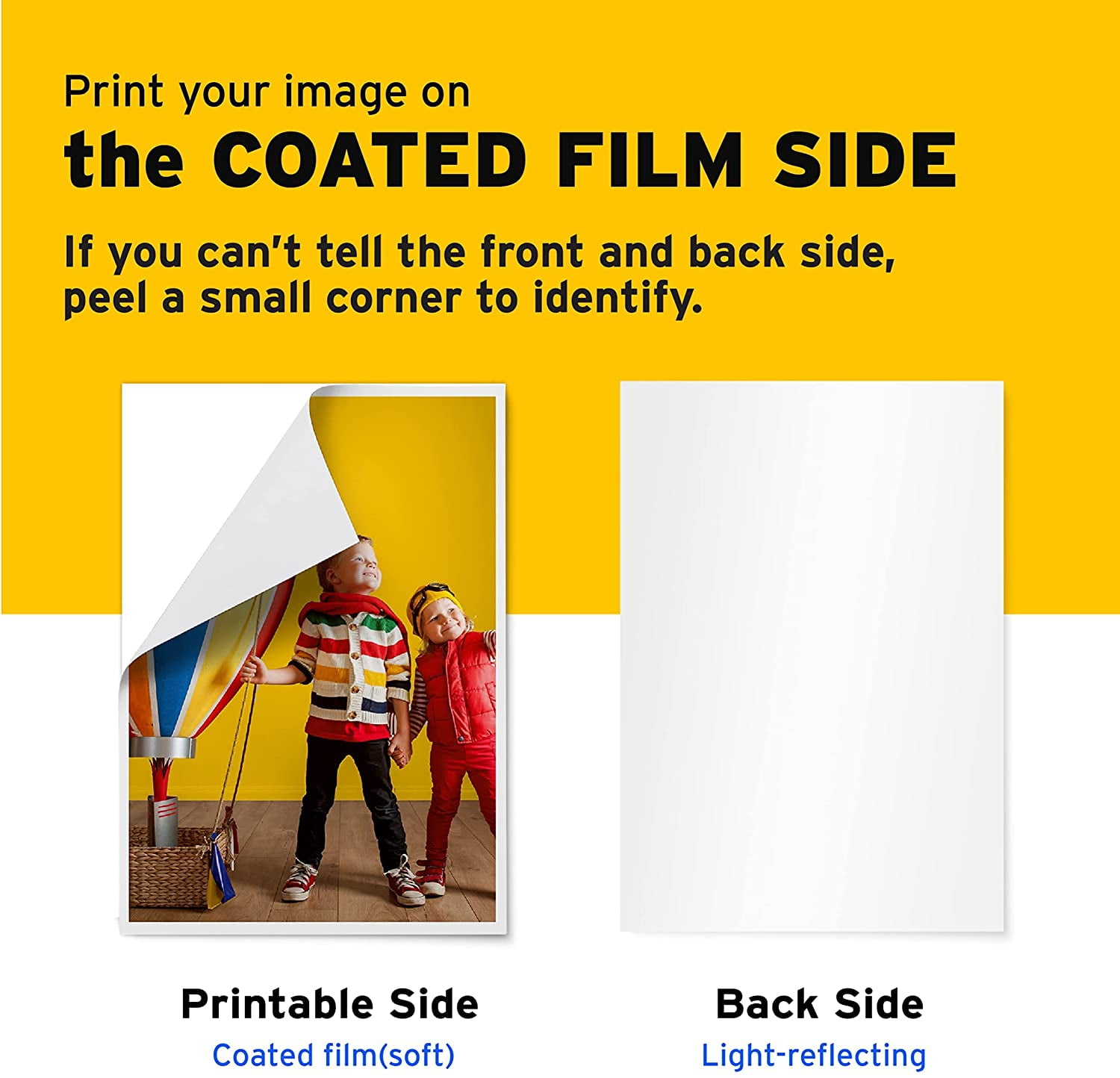 Printers Jack Iron on Heat Transfer Paper for White and Light Fabric, 1 Layer, 20 Sheets 8.3x11.7 inch