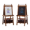 thumbnail image 6 of Little Partners Deluxe Learn 'N Play Toddler Easel for Kids, Two-Sided Art Center with Chalkboard, Magnetic Dry Erase Whiteboard, Paper Feed, Storage Bins, Paint Containers - Espresso, 6 of 11