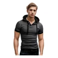 thumbnail image 1 of Sudadera Manga Corta De Verano Con Capucha Deportiva Playera, 1 of 5