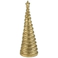 thumbnail image 3 of Northlight Metallic Swirling Spirals Tabletop Tree with Star Christmas Decoration - 13.5" - Gold, 3 of 9