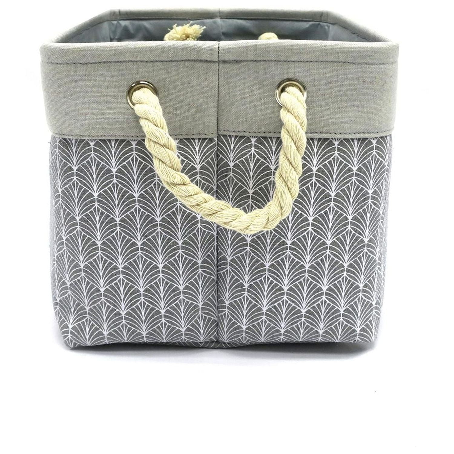 Hometrends Printed Fabric Basket Small