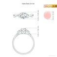 thumbnail image 5 of ANGARA IGI Certified Lab Grown 1 Ct Diamond Ring in 14K White Gold for Women (Size-6.4mm| Color-F-G| Clarity-VS) | April Birthstone, Anniversary, Jewelry Gift for Women | Lab Grown Diamond Ring, 5 of 8