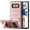 Rose Gold, variant on Samsung Galaxy Note 8 Brushed Shockproof With Kickstand Card Slot Holder Case Cover