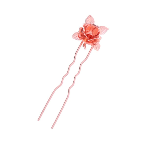 MEIBUTYUP Bridal Red Rose Hairpin Flower Clip for Wedding, Party, and Special Occasion Hair Accessories