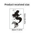 thumbnail image 3 of Adhesivos de pared con silueta negra de sirena, PVC, autoadhesivos, 3 of 3