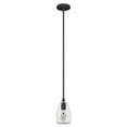 thumbnail image 2 of Hunter - Dunshire 1-light Noble Bronze, Mini Pendant Light, Dimmable, Casual Style, Bell Shaped, for Bedrooms, Dining, Living Rooms - 19652, 2 of 7