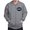 Graphite Gray, variant on CafePress - Psi Upsilon Handshake Sweatshirt - Zip Hoodie, Classic Hooded Sweatshirt with Metal Zipper