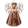 thumbnail image 2 of Luckky Angel Fabric Hanging DIY Kit,HandmadeAngel Ornament Craft Kit,Precut Fabrics & Buttons to Create Layered Wings,Christmas Tree Angel Doll for Rustic Farmhouse Christmas Home Decor, 2 of 8